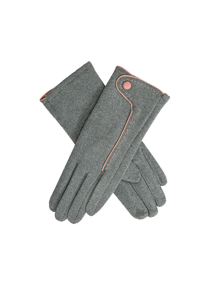 Women’s Touchscreen Gloves with Contrast Details