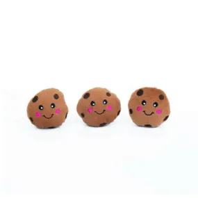 Zippy Paws Miniz Cookies Stuffed Squeaker Interactive Toy for Dogs (Extra Small 3 pack)